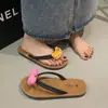 Nuevas Chanclas Planas de Gato de Dibujos Animados Lindas de Verano 2026 para Mujer, Sandalias de Tira con Estilo Universitario, Estilo Hada Linda