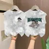 Camiseta sin mangas teñida anudada 100% algodón para niños y niñas 2026 Verano Chaleco Fresco y Elegante para Niños Mayores, Top Versátil a la Moda