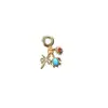 Nuevo Colgante de Hilo Dorado, Hojas Tropicales, Colgante de Piña y Pez, Incrustado con Joyería de Piedras Preciosas de Esmalte Colorido