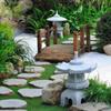 Farol de piedra antigua de fábrica Bluestone, fabricante de faroles de piedra de granito para jardín, casa, patio, paisaje