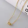 Cadena de Clavícula de Lujo Ligero de Nicho para Mujer, Colgante Geométrico Simple, Accesorio de Moda Versátil de Gama Alta