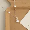 Collar de Azucarero Rosa Manta Estilo Francés con Circonita para Mujer, Nuevo Diseño de Nicho 2026, Impresionante Cadena para Clavícula
