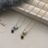 Collar de Acero de Titanio con Trébol de Cuatro Hojas y Estrella Full Diamante Estilo Coreano Lujo Ligero para Mujer, Cadena para Clavícula Dulce y Fresca, Cadena para Clavícula Simple, Moderna y Versátil