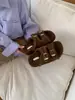 Nuevas Zapatillas de Felpa de Suela Gruesa Versátiles de Moda Otoño 2025 para Mujer con Forro de Felpa Cálido de Algodón