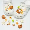 Nuevo Estilo Mismo Estilo Xiaohongshu Flor Lazo Decoración de Zapato DIY Desmontable Hebilla Decoración de Zapato Crocs