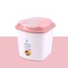 Balde de Arroz Doméstico 10kg Elegante à Prova de Insetos 5kg à Prova de Umidade Selado Caixa de Arroz Grau Alimentício Caixa de Armazenamento à Prova de Insetos para Farinha e Macarrão