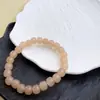 Pulsera Recta de Jade Hetian de Repuesto, Color Morado Agua Clara, Pulsera de Cuenta de Ábaco Tipo Antiguo de Jade Cuarcita, Polvo de Raíz de Loto