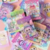 Novo Livro de Feijão Criativo para Vestir com Tecido DIY para Desenho e Vestir Infantil Livro de Bolso com Adesivos Duas em Uma para Alívio do Estresse