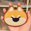 Pegatinas Creativas y Lindas de Peluche Shiba Inu con Flequillo, Pegatinas Mágicas Sin Rastro para Cabello Corto, Pinzas Laterales para el Cabello para Niñas