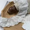 Renda de bordado de algodão vazada tipo flor de borboleta com 5 cm de largura para roupas, almofadas de sofá, roupas de pet, roupas de bebê e acessórios de brinquedos