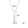 Collar Tridimensional Rectangular de Espejo Simple Personalizado de Venta Caliente Transfronterizo de Aliexpress Accesorios para Hombres y Niñas