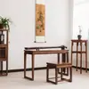 Soporte y taburete para cometa antiguos olmo viejo guqin mesa simple china para caligrafía madera guzheng Zen talla en madera maciza