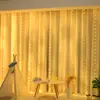 Luz de Cortina String com Controle Remoto USB Amazon 3* 3m Fio de Cobre Luzes de Cortina Decoração de Feriado de Natal Luzes de Cortina Controle Remoto USB