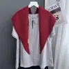 Cachecol Triangular Macio de Lã Tricotado para Mulheres, Cachecol Elegante Ol Quente e da Moda com Ombros, Novo Produto Outono e Inverno 2025 Recortado