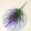 Ramo de lavanda artificial transfronterizo de flores artificiales de Amazon, estilo pastoral, para bodas, flores falsas de plástico para el hogar, planta verde para exteriores