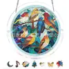 Produto novo transfronteiriço Azure Bloom Sun Catcher Sussurrante quebra-cabeça de acrílico para pendurar na janela decoração de casa quebra-cabeça de 83 peças