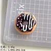 Brinquedo de Comida Simulada Acessórios de Rosquinha Peças DIY, Decoração de Capa de Celular com Cola de Chantilly Pingente de Chaveiro Materiais Artesanais
