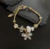 Europa y Estados Unidos transfronterizo nuevo polvo de mariposa blanco y negro pulsera colgante para mujer verano fresco pulsera de mariposa para mujer