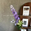 Flores de Simulación Tallos Largos Delphinium Phalaenopsis Jacinto Arreglo Floral para Techo de Salón de Bodas Techo Alto Materiales Florales Fabricante Venta al por Mayor