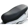 Cojín de asiento universal para vehículo eléctrico, a prueba de sol, impermeable, a prueba de lluvia, funda de asiento de cuero para bicicletas eléctricas y motocicletas