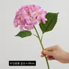 Flor de Hortênsia Artificial 3D de Haste Única com Toque de Luxo para Decoração de Casa Sala de Estar Arco de Casamento Flor Falsa Atacado Transfronteiriço