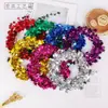 Fita de guirlanda pentagrama de arame 7,5mm Pingente de Natal Decoração de Natal Fabricante DIY