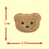 Outono e Inverno Popular Fofo Bordado em Toalha Cabeça de Urso Decoração de Sapato Patch de Tecido Patch de Roupa Patch de Bordado DIY
