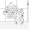 Comércio exterior roupas recém-nascidas roupa interior recém-nascido cueca conjunto de duas peças 0-3 meses bebê lace-up monge roupas 8922022