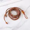 Cuerda de cintura ajustable transfronteriza, cuerda de cuero suave tejida de moda, cinturón delgado para mujer, accesorio de moda versátil para verano, para vestidos y camisas