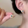 Presilhas de Orelha Estilo Coreano Sem Furo, Brincos com Design Estiloso para Mulheres, Presilhas de Osso da Orelha com Borboleta e Pérola de Franja Longa, Alto Padrão