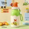 Botella de agua térmica de Disney, vaso con popote de gran capacidad, diseño elegante para niñas, adecuado para que lo usen niños y estudiantes en la escuela