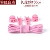 Cordones elásticos de colores de fábrica con hebilla de resorte redonda, deportivos, para adultos y niños.