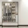 Espejo de baile móvil, espejo de yoga de cuerpo entero de pie, espejo de baile para fitness en casa, espejo para sala de práctica con ruedas universales, espejo extragrande