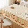 Mantel Rectangular a Cuadros 2025 Impermeable, Resistente al Aceite y al Calor, Sin Lavar, con un Toque de Lujo Ligero y de Alta Gama para Uso en el Hogar, Mantel para Mesa de Centro