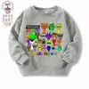 Caixa de Ritmo Sprunki Jogo Musical Periférico Roupas Crianças Moletom Algodão e Lã Casual Top 9