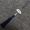 Guan Shan Yue Nuevo Producto Abanico Hueco Colgante de Borla Abanico Colgante Estilo Antiguo Accesorios Hanfu Qipao Broche de Presión Colgante de Borla Borla Colgante