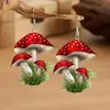 Aretes de Champiñones, Aretes Acrílicos Colgantes, Moda Europea y Americana, Regalo de Cumpleaños, Aretes Acrílicos de Aniversario
