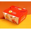 Caja de Embalaje al por Mayor Transfronteriza, Caja para Llevar a Prueba de Grasa, Arroz con Pollo Crujiente, Puesto Desechable, Caja de Embalaje para Llevar de Lotes Pequeños