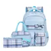 Nuevo Set de Mochila Escolar de Tres Piezas con Lazo Transfronterizo, Mochila de Gran Capacidad Amazon para Escuela Secundaria, Preparatoria y Estudiantes Universitarios