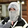 Gorro de Ciclismo a Prueba de Viento y Calentador de Cuello Integrados para Hombres y Mujeres, Protección Térmica para Ciclismo de Invierno, Forro de Casco Anti-Frío, Cubre-Cabeza