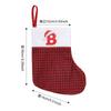 Decoraciones Navideñas Transfronterizas Calcetines Navideños con Letra Inglesa Roja Pequeño Colgante Decoración para Fiesta Bolsa de Regalo para Niños