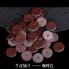 Gaxeta de couro bovino DIY espaçador Wenwan gaxeta espessada grande e pequena estrela Lua Bodhi contas pulseira acessórios