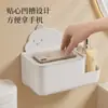 Caixa de Lenço Dinossauro de Desenho Animado para Banheiro de Casa, Multifuncional, Sem Perfuração, Montada na Parede, Prateleira de Armazenamento de Grande Capacidade, Caixa de Papel