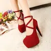 Comercio Exterior Zapatos de Tacón Alto Europeos y Americanos, Nuevos Modelos de Primavera, Zapatos de Punta Fina, Hebilla de Cinturón, Zapatos de Tacón Alto de Tacón Grueso, Sandalias de Moda para Mujer, Talla Grande