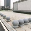 Muelle de piedra de granito, estacionamiento, bloque de mármol, bola, acera, bloque de sésamo blanco, bola de piedra de bloqueo, bola en stock