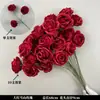 Arte Floral para Casamento Flor Vermelha Material de Fundo Decoração Ikebana Rosa Eucalipto Arranjo para Sala de Estar Interna