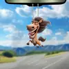Caballo de Boca Grande Creativo de Dibujos Animados Colgante Acrílico 2D Transfronterizo Decoración Colgante Nuevo Estilo para Coche Interior Llavero Decoración de Mochila
