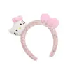 Diadema Linda de Gato con Estampado de Leopardo, Diadema Creativa Linda de Dibujos Animados, Pinza para el Cabello de Borde Ancho para Lavarse la Cara, Diadema Linda para Fotos para Niña