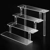 Suporte expositor de acrílico 4 camadas rack de emulsão suporte para copo de papel suporte para bolo suporte para taça de vinho suporte de mesa em camadas
