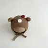 Gorro de Invierno para Bebé Yipan Estilo Nuevo Súper Lindo Gorro para Bebé con Protección para las Orejas con Acolchado de Algodón para Calidez Gorro Tejido de Punto Moderno